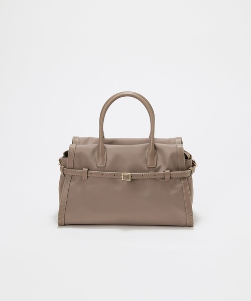 Breath TOPKAPI(ブレストプカピ)の「【Breath TOPKAPI】STRIA ストリア ナローベルト ナイロン トートバッグ S / 撥水(トートバッグ・レディース・ブラック/グレイッシュベージュ・FREE)」の10枚目の写真