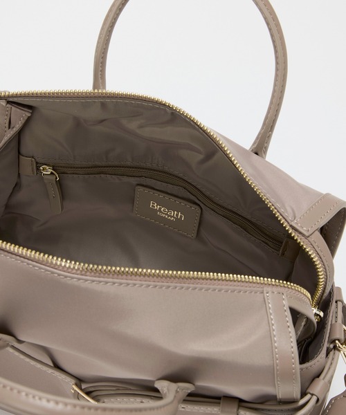 Breath TOPKAPI(ブレストプカピ)の「【Breath TOPKAPI】STRIA ストリア ナローベルト ナイロン トートバッグ S / 撥水(トートバッグ・レディース・ブラック/グレイッシュベージュ・FREE)」の20枚目の写真