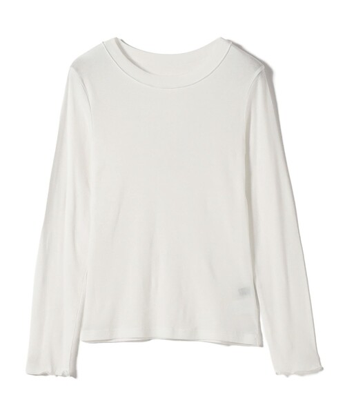 SHIPS Colors(シップス カラーズ)の「SHIPS Colors:〈手洗い可能〉シアー ドライタッチ インナー トップス(Tシャツ/カットソー・レディース・オフホワイト/ブラウン/ブラック・ONE SIZE)」の7枚目の写真