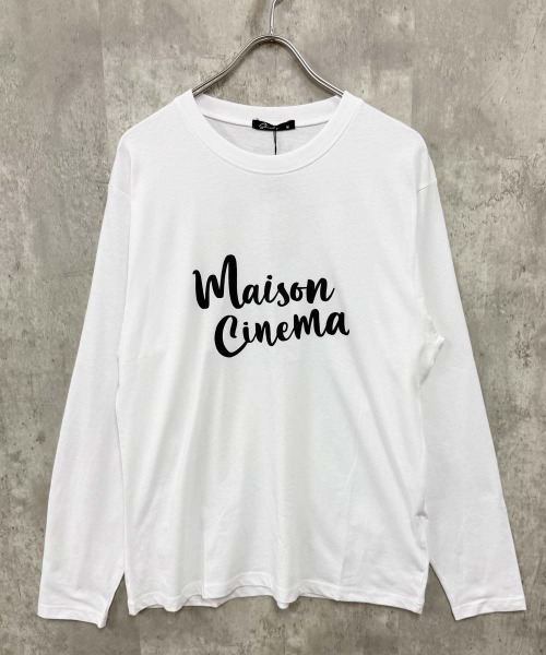 SHISKY(シスキー)の「プリントちょいBIGロンT(846-100)(Tシャツ/カットソー・メンズ・ホワイト系1/ネイビー/ブラック/オートミール/オフホワイト/チャコールグレー・XL/L/M)」の2枚目の写真