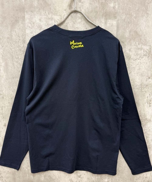 SHISKY(シスキー)の「プリントちょいBIGロンT(846-100)(Tシャツ/カットソー・メンズ・ホワイト系1/ネイビー/ブラック/オートミール/オフホワイト/チャコールグレー・XL/L/M)」の21枚目の写真