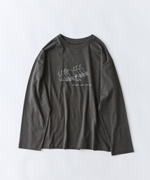 conges payes ADIEU TRISTESSE（コンジェ ペイエ アデュートリステス）の「《ナガノチサトさんコラボ》ロングスリーブTシャツ（Tシャツ/カットソー）」