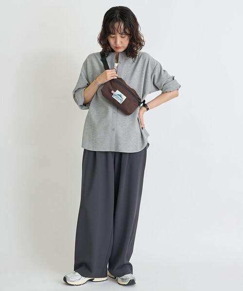 RONEL(ロネル)の「【RONEL】ワッフルドッキングシャツ(シャツ/ブラウス・レディース・グレー/ワインレッド/オフホワイト・FREE)」の13枚目の写真