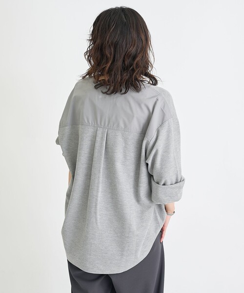 RONEL(ロネル)の「【RONEL】ワッフルドッキングシャツ(シャツ/ブラウス・レディース・グレー/ワインレッド/オフホワイト・FREE)」の16枚目の写真