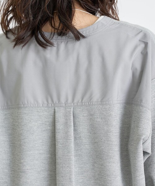 RONEL(ロネル)の「【RONEL】ワッフルドッキングシャツ(シャツ/ブラウス・レディース・グレー/ワインレッド/オフホワイト・FREE)」の18枚目の写真