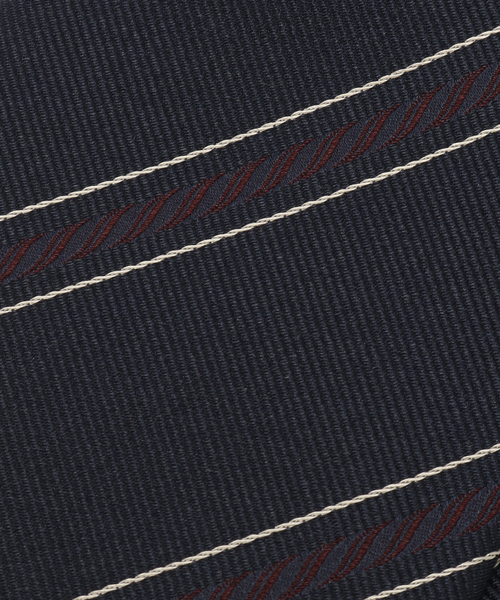 EDIFICE（エディフィス）の「Holliday & Brown(ホリデー & ブラウン) Spiral Stripe Tie（ネクタイ・メンズ・ブラック/ブラウン/ネイビー・FREE）」の10枚目の写真