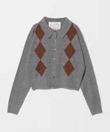【別注】<LOGAN knitting mills>アーガイル カーディガン