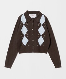 LOGAN knitting mills（ローガンニッティングミルズ）の「【別注】＜LOGAN knitting mills＞アーガイル カーディガン（カーディガン/ボレロ）」