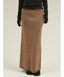 シルエットニットスカート / 【 LA PEAU DE GEM 】 silhouette knit skirt