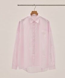 【ATON】GIZA COMPACT STRIPE OVERSIZED SHIRTS/ギザコンパクト ストライプ オーバーサイズシャツ