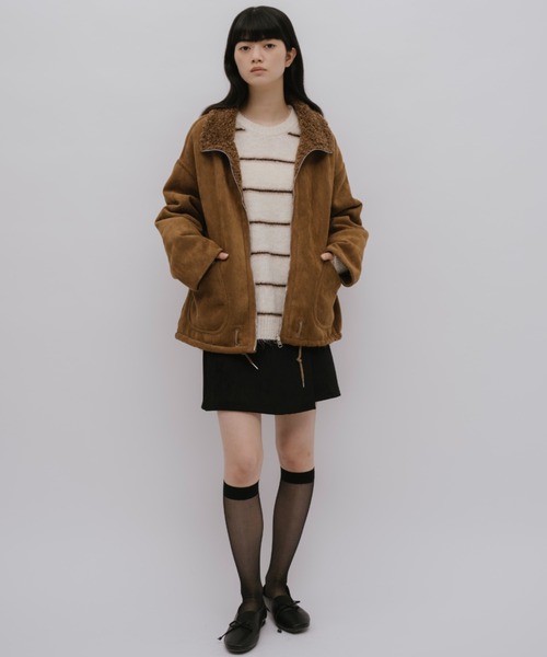 duei（デュイ）の「ラップデザインスエードライクミニスカート（スカート・レディース・ブラック/ブラウン・FREE）」の18枚目の写真