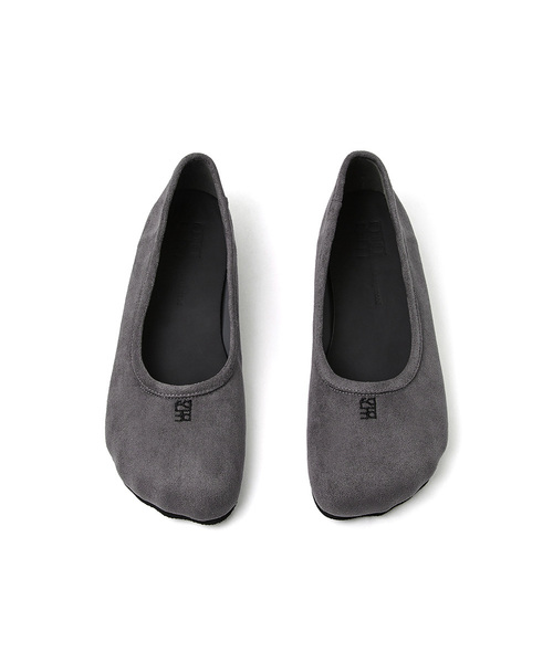 FOGGY MOODY(ポギムディ)の「Toe 0029-2. フラットシューズ(スエード)- 3カラー(バレエシューズ・レディース・ダークパープル/レッド/チャコールグレー・22.5cm/23cm/23.5cm/24cm/24.5cm/25cm)」の2枚目の写真