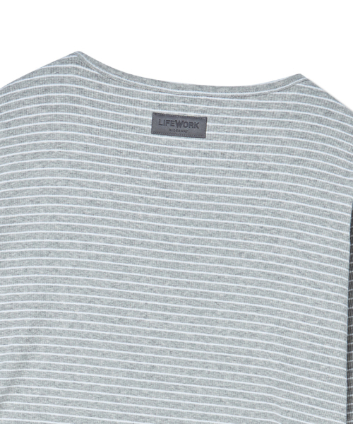 LIFE WORK(ライフワーク)の「レディース レイヤードヘンリーネック長袖Tシャツ(Tシャツ/カットソー・レディース・ホワイト/ライトグレー/ブラック・SMALL/MEDIUM)」の6枚目の写真