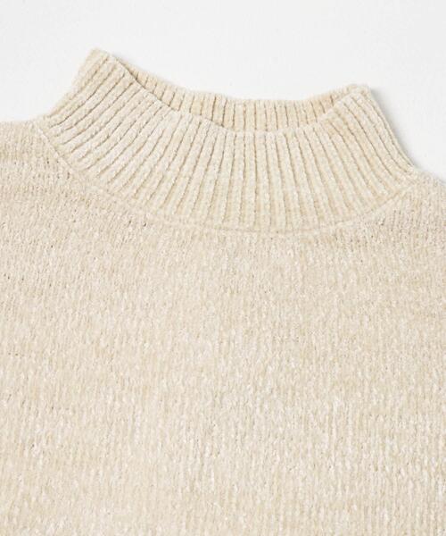 ITEMS URBANRESEARCH(アイテムズ アーバンリサーチ)の「モールハイネックニットプルオーバー(ニット/セーター・レディース・オフホワイト/チャコールグレー/ベージュ/パープル/ミント・FREE)」の6枚目の写真