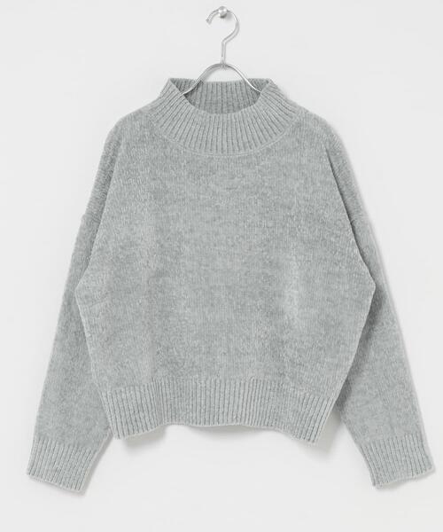 ITEMS URBANRESEARCH(アイテムズ アーバンリサーチ)の「モールハイネックニットプルオーバー(ニット/セーター・レディース・オフホワイト/チャコールグレー/ベージュ/パープル/ミント・FREE)」の7枚目の写真