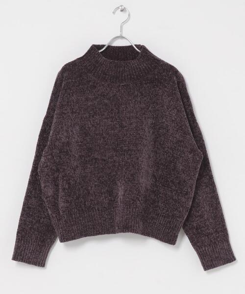 ITEMS URBANRESEARCH(アイテムズ アーバンリサーチ)の「モールハイネックニットプルオーバー(ニット/セーター・レディース・オフホワイト/チャコールグレー/ベージュ/パープル/ミント・FREE)」の12枚目の写真