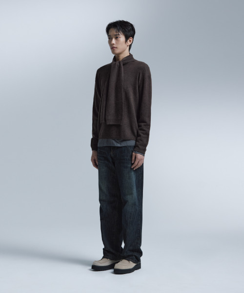 NONBLANK(ノンブランク)の「マフラー ニット_ダークブラウン(ニット/セーター・メンズ・ブラウン・MEDIUM/LARGE/X-LARGE)」の11枚目の写真