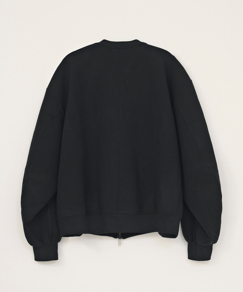 VICTIM(ヴィクティム)の「VICTIM ヴィクティム / TECH ZIP SWEAT ダンボールニットジップアップスウェット MA-1ブルゾン / VTM-26-CS-113(MA-1・メンズ・ブラック/グレー/モカ・1/2/3)」の14枚目の写真