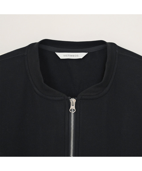 VICTIM(ヴィクティム)の「VICTIM ヴィクティム / TECH ZIP SWEAT ダンボールニットジップアップスウェット MA-1ブルゾン / VTM-26-CS-113(MA-1・メンズ・ブラック/グレー/モカ・1/2/3)」の13枚目の写真