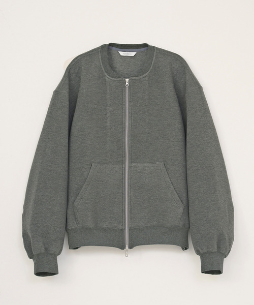 VICTIM(ヴィクティム)の「VICTIM ヴィクティム / TECH ZIP SWEAT ダンボールニットジップアップスウェット MA-1ブルゾン / VTM-26-CS-113(MA-1・メンズ・ブラック/グレー/モカ・1/2/3)」の11枚目の写真