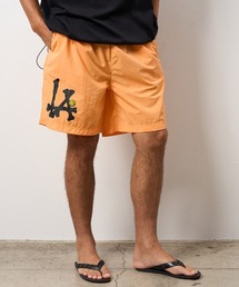 STUD MUFFIN（スタッドマフィン）の「mp15612- BONE LAプリント-スマイルパッチナイロンショートパンツ(714-06297)（その他パンツ）」