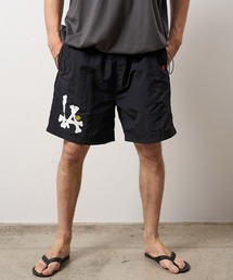 STUD MUFFIN（スタッドマフィン）の「mp15612- BONE LAプリント-スマイルパッチナイロンショートパンツ(714-06297)（その他パンツ）」