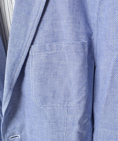 SHIPS（シップス）の「SC: SHIPS(シップス) 16SS "レノクロス" 2ボタン エアリージャケット■（テーラードジャケット・メンズ・ベージュ/オリーブ/ブルー/ダークブルー/ネイビー/ダークネイビー・SMALL/MEDIUM/LARGE/X-LARGE）」の9枚目の写真