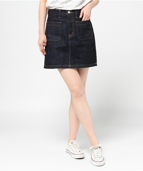 MOUSSY（マウジー）の「Patch MINI SK（デニムスカート・レディース・ワンウォッシュ/ブルー・1/0/2）」の13枚目の写真