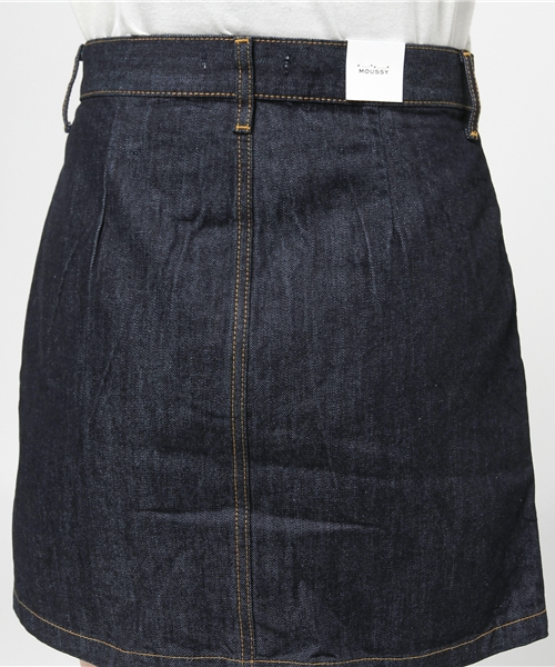MOUSSY（マウジー）の「Patch MINI SK（デニムスカート・レディース・ワンウォッシュ/ブルー・1/0/2）」の7枚目の写真
