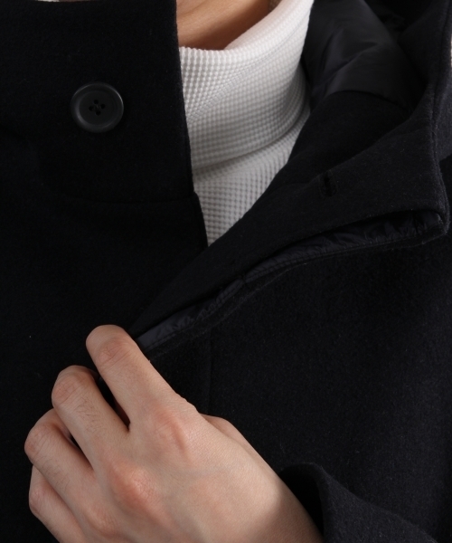 GLOBAL WORK（グローバルワーク）の「ウールフードコート/719558 （その他アウター・メンズ・グレー/カーキ/ネイビー・LARGE/MEDIUM/SMALL/X-LARGE）」の16枚目の写真