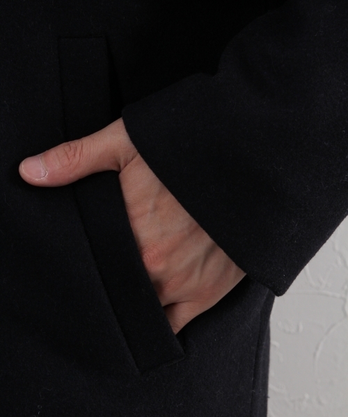 GLOBAL WORK（グローバルワーク）の「ウールフードコート/719558 （その他アウター・メンズ・グレー/カーキ/ネイビー・LARGE/MEDIUM/SMALL/X-LARGE）」の9枚目の写真