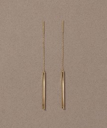 K10】バーピアス＆チェーンピアスキャッチセット/2way（ピアス（両耳用