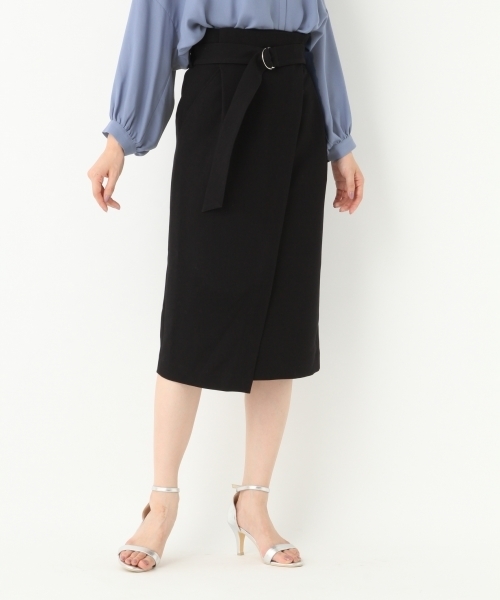 A part by（アパートバイ）の「TRPUラップスカート 747299 （スカート・レディース・ブラック/ホワイト/ピンク・LARGE/MEDIUM）」の2枚目の写真