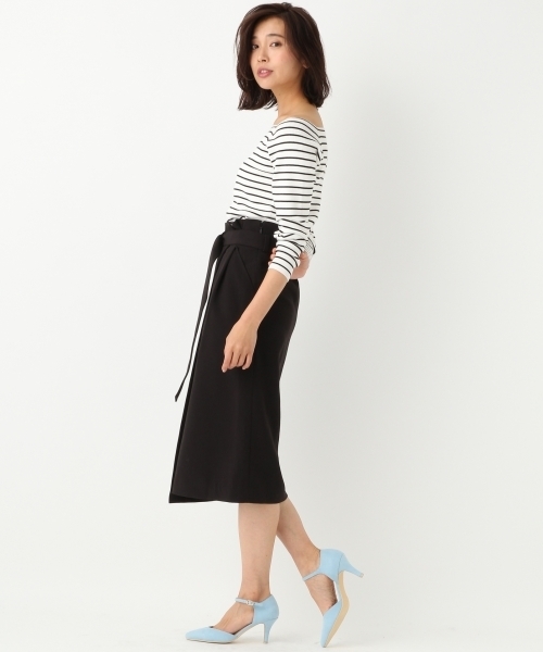 A part by（アパートバイ）の「TRPUラップスカート 747299 （スカート・レディース・ブラック/ホワイト/ピンク・LARGE/MEDIUM）」の9枚目の写真