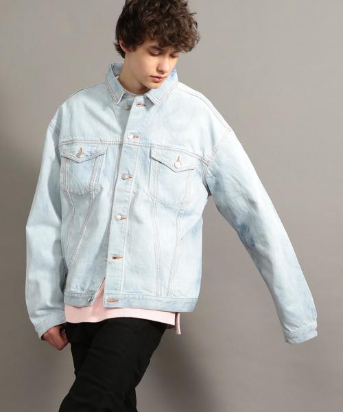 BEAUTY&YOUTH UNITED ARROWS（ビューティーアンドユースユナイテッドアローズ）の「【店舗限定】 by ビッグ デニムジャケット ◆（デニムジャケット・メンズ・ライトブルー・LARGE/MEDIUM）」の6枚目の写真