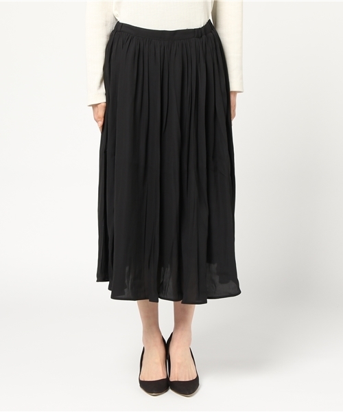 Honeys（ハニーズ）の「ミディ丈スカート（スカート・レディース・ネイビー/ベージュ/アイボリー/ブラック/カーキ・L/M/S）」の6枚目の写真