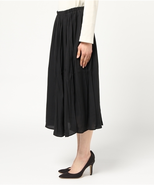 Honeys（ハニーズ）の「ミディ丈スカート（スカート・レディース・ネイビー/ベージュ/アイボリー/ブラック/カーキ・L/M/S）」の7枚目の写真