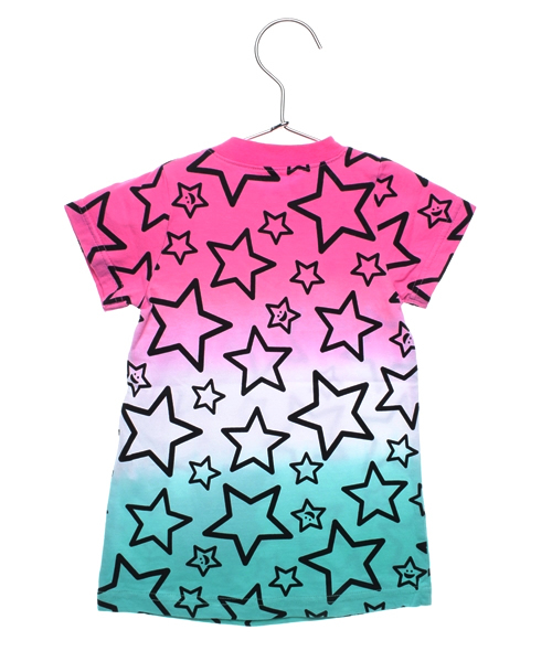 X-girl Stages（エックスガールステージス）の「GRADATION S/S TEE DRESS（ワンピース・キッズ・マルチ・12M/2T/3T）」の2枚目の写真