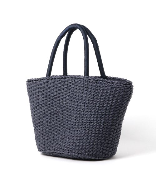 NATURAL BEAUTY BASIC（ナチュラルビューティーベーシック）の「スター刺しゅうバスケット（かごバッグ・レディース・ネイビー/ベージュ・ﾌﾘ-）」の3枚目の写真