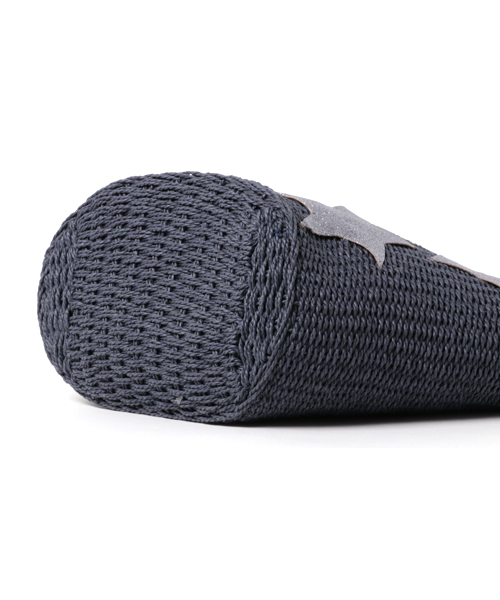 NATURAL BEAUTY BASIC（ナチュラルビューティーベーシック）の「スター刺しゅうバスケット（かごバッグ・レディース・ネイビー/ベージュ・ﾌﾘ-）」の4枚目の写真