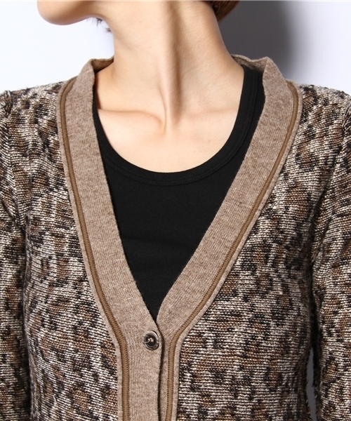 Chico（チコ）の「FreePeople ヒョウ柄ロングカーデ（カーディガン