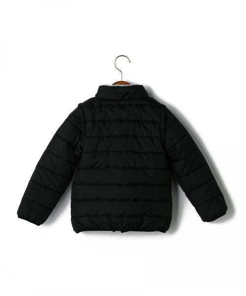 green label relaxing（グリーンレーベルリラクシング）の「【WEB限定】キッズ ナカワタボア ブルゾン リバーシブル ブラック（ブルゾン・キッズ・ブラック・115/135/105/125/95）」の14枚目の写真