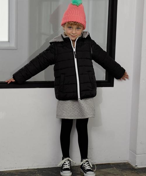 green label relaxing（グリーンレーベルリラクシング）の「【WEB限定】キッズ ナカワタボア ブルゾン リバーシブル ブラック（ブルゾン・キッズ・ブラック・115/135/105/125/95）」の3枚目の写真
