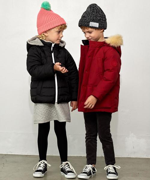 green label relaxing（グリーンレーベルリラクシング）の「【WEB限定】キッズ ナカワタボア ブルゾン リバーシブル ブラック（ブルゾン・キッズ・ブラック・115/135/105/125/95）」の4枚目の写真