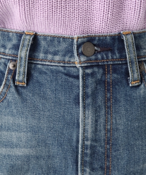 A part by（アパートバイ）の「デニムスリムパンツ 767073 （デニムパンツ・レディース・ネイビー/ブルー・SMALL/LARGE/MEDIUM）」の7枚目の写真