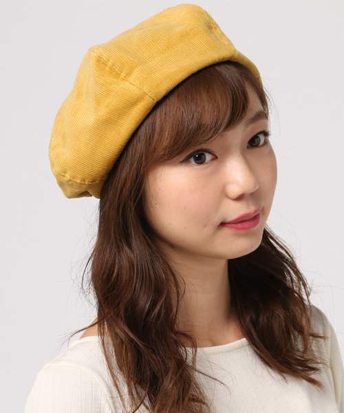 MERLOT（メルロー）の「コーデュロイパネルベレー帽4467（ハンチング/ベレー帽・レディース・ブラック/グリーン/イエロー/ブラウン・FREE）」の9枚目の写真