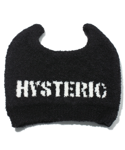 HYSTERIC MINI（ヒステリックミニ）の「BABY Born to MINI マシュマロキャップ（その他ベビー用品・キッズ・ブラック/レッド・FREE）」の3枚目の写真