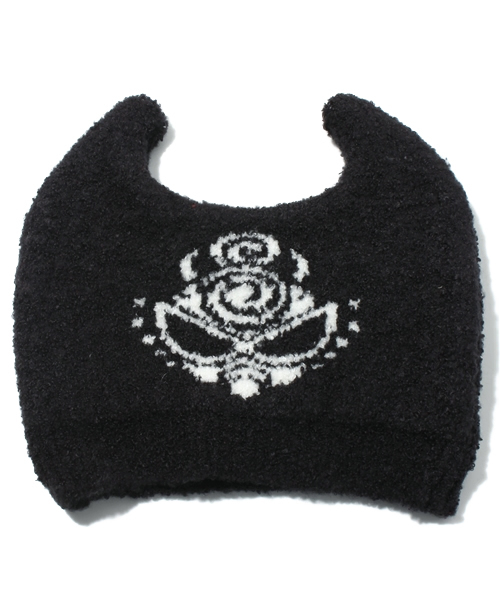 HYSTERIC MINI（ヒステリックミニ）の「BABY Born to MINI マシュマロキャップ（その他ベビー用品・キッズ・ブラック/レッド・FREE）」の5枚目の写真