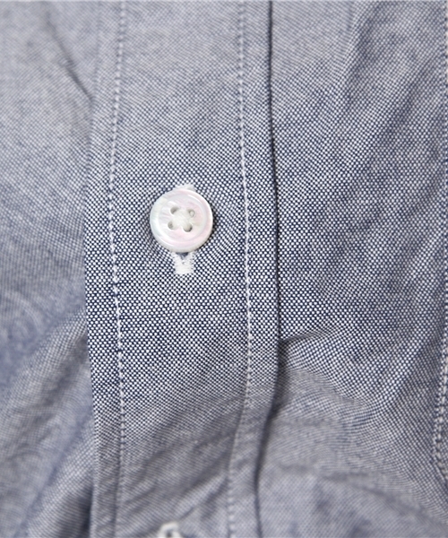 Sanca（サンカ）の「Sanca/OXFORD MINI ROUND（シャツ/ブラウス・メンズ・ブルー/ホワイト・3/2/1）」の9枚目の写真