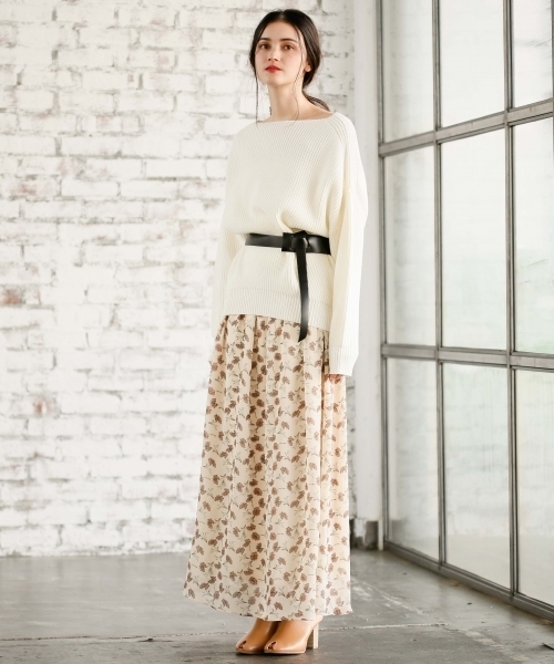 A part by(アパートバイ)の「レザーサッシュワイドベルト 781633(ベルト・レディース・ブラック/ベージュ・FREE)」の5枚目の写真